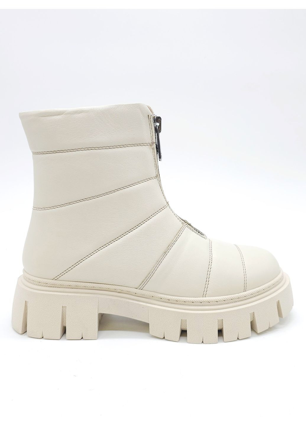 Осенние женские ботинки зимние бежевые кожаные at-21-2 23,5 см (р) ALTURA