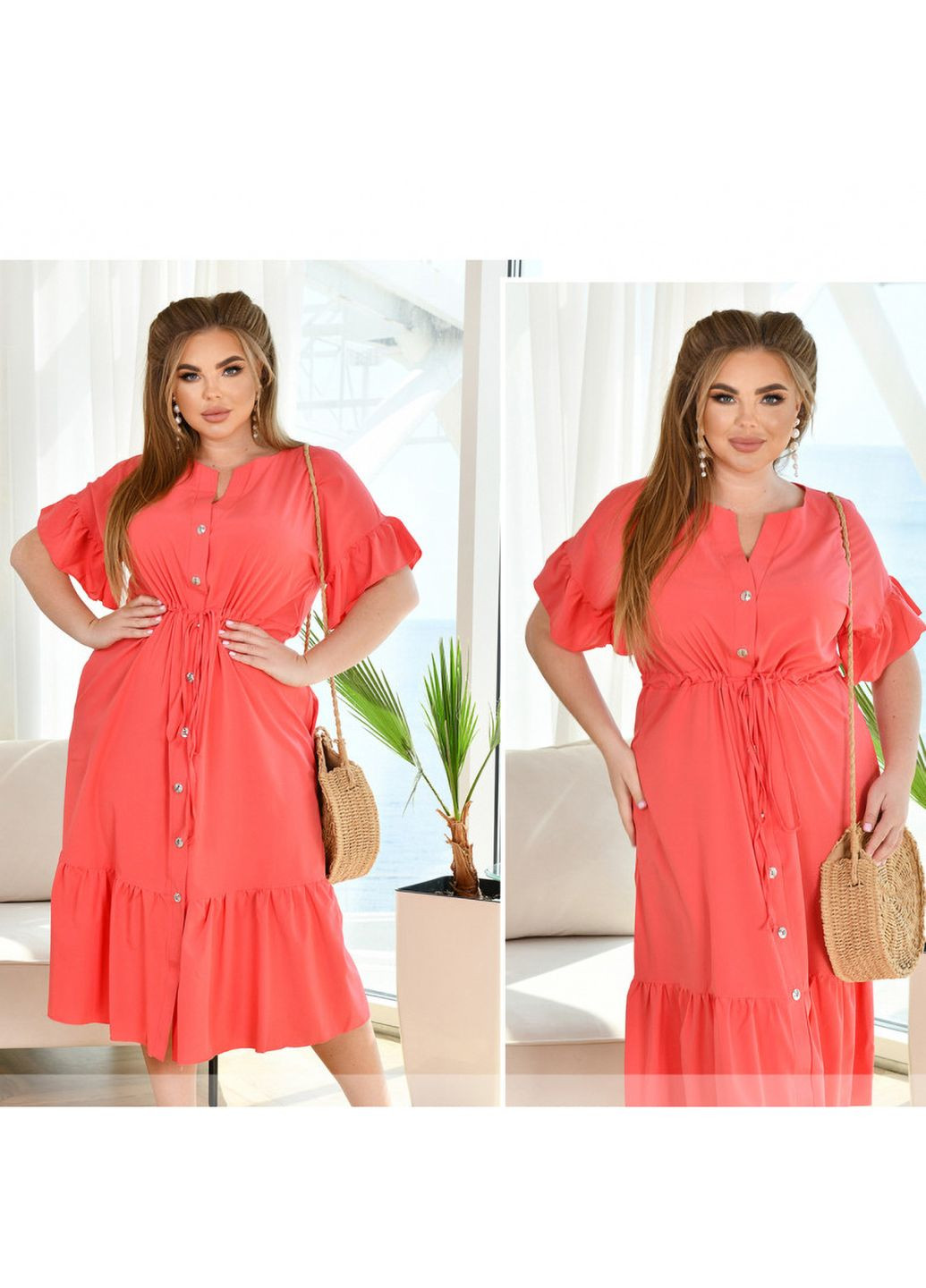 Коралловое платье Liton