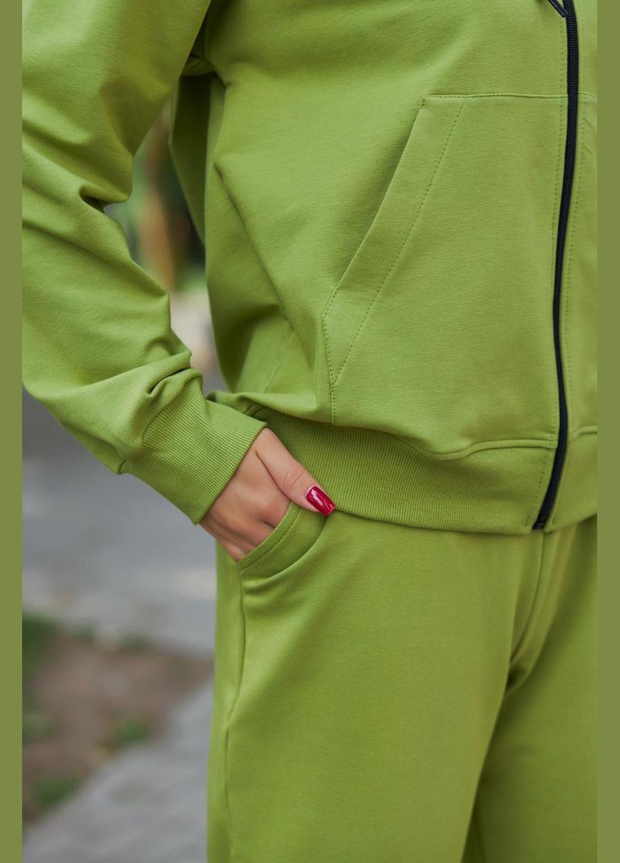 Спортивный костюм женский (худые на замке + джогеры) киви (М136.2) UMON (321998663)