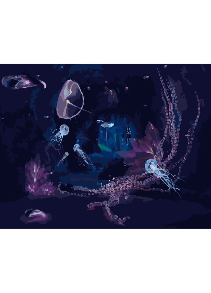 Картина по номерам "Таинственный подводный мир" см для творчества рисования для детей и взрослых. Strateg (369758108)