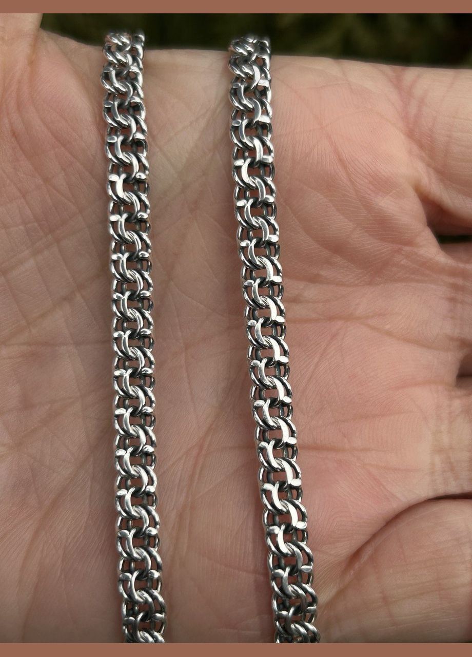 Цепочка серебряная Греческий бисмарк 840ч, 50 размер, розмір No Brand (317577801)