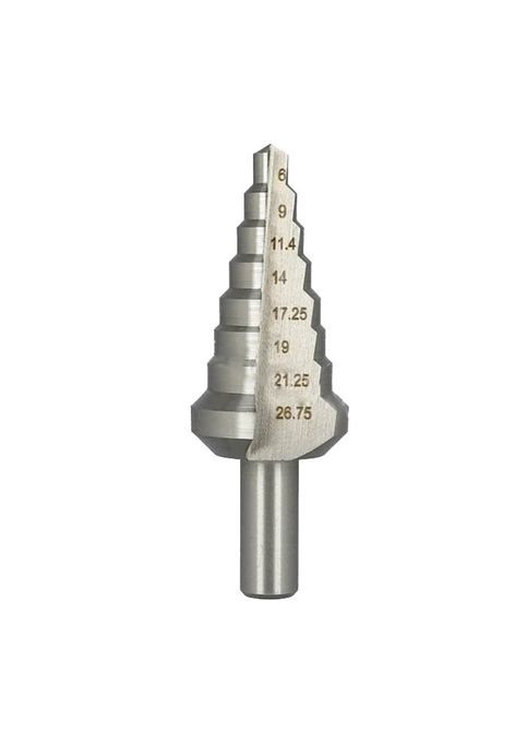 Свердло ступінчасте по металу градуйоване №4 D6--26.75x77 хвостовик D10 HSS високоточне тривалий термі (13372) Heller (298574917)