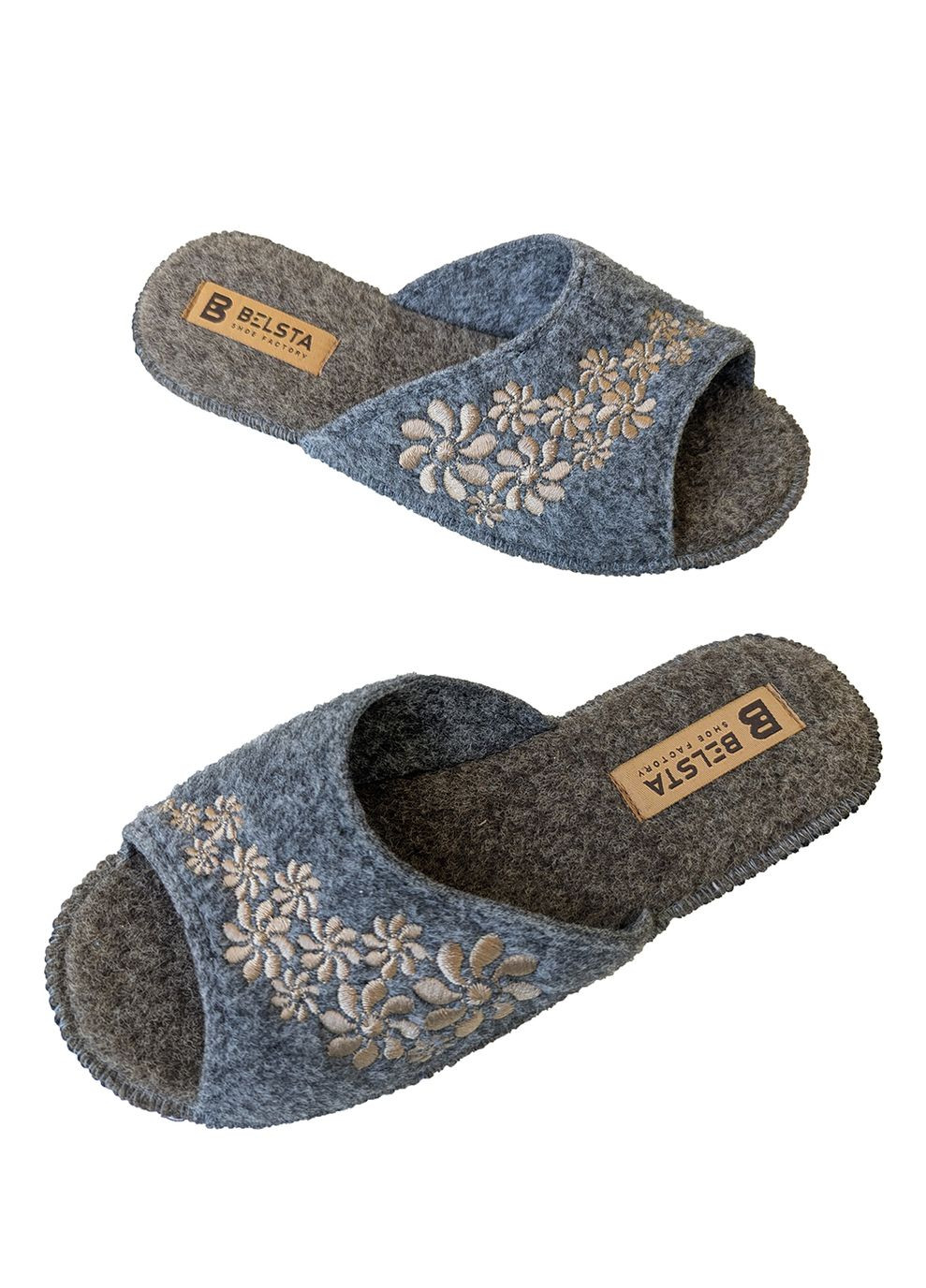 Капці жіночі паркетні повстяні закриті Белста (361109400)