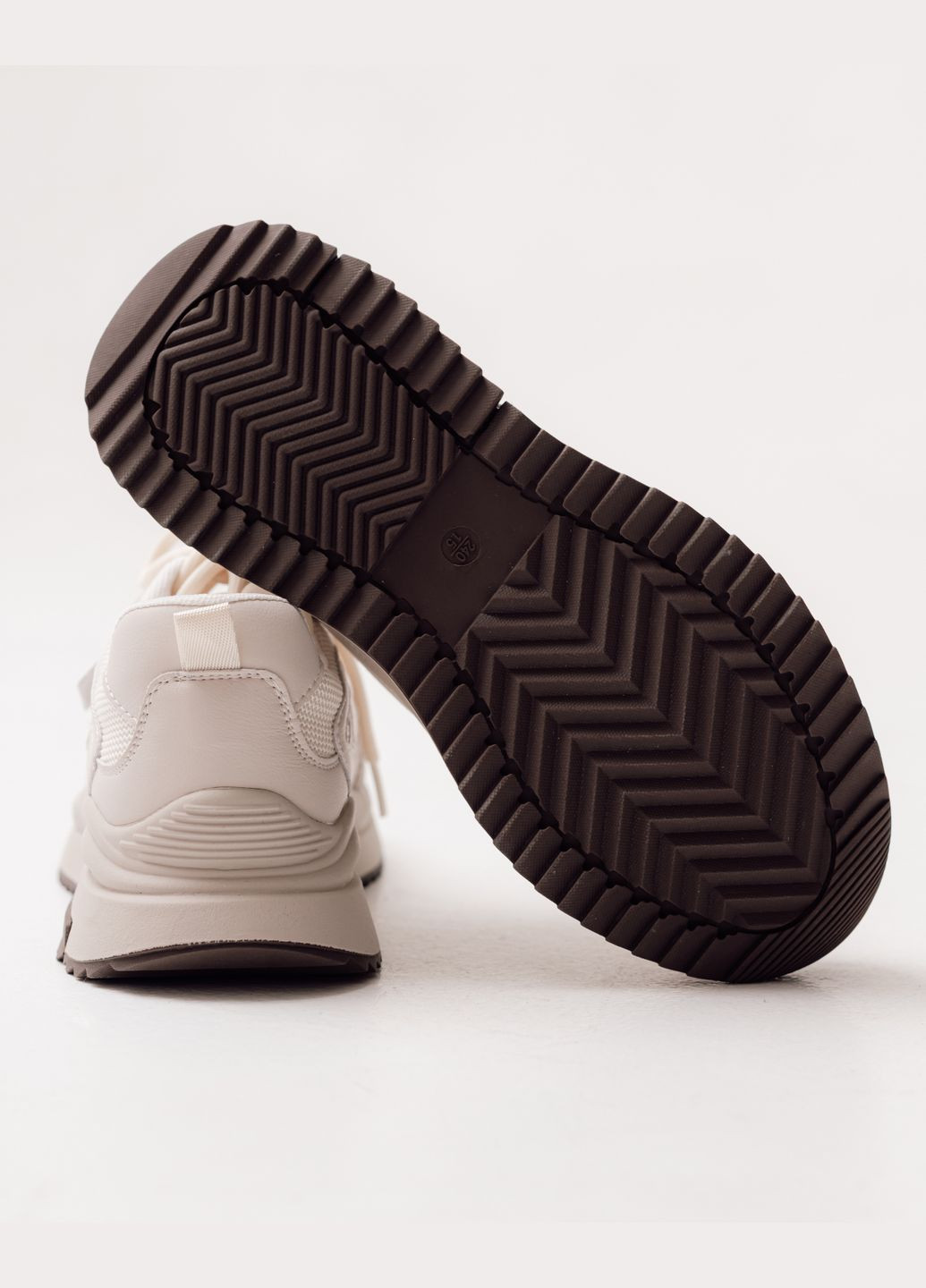 Кросівки жіночі бежеві шкіра текстиль ALLSY бежеві літо (324019702)