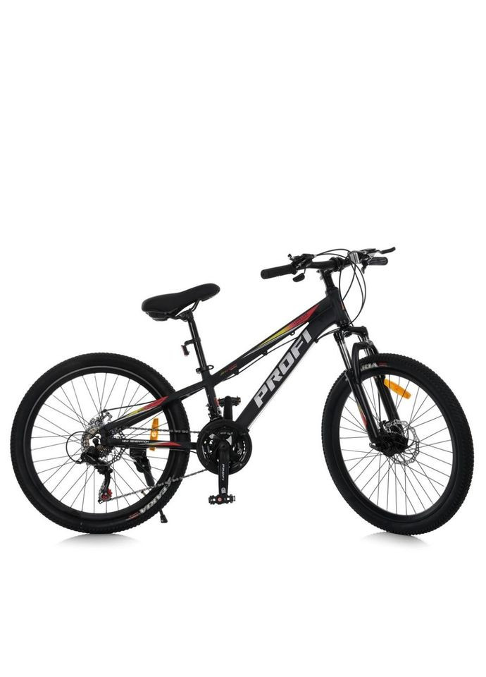 Велосипед MTB2601-2, 26 дюймів, алюмінієва рама 13 Shimano 21SP чорний PROF1 (370977200)