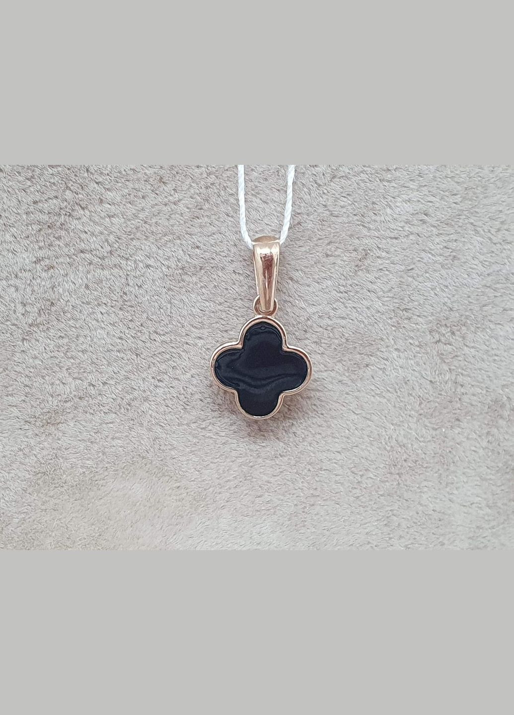 Золотая подвеска Клевер с эмалью. 310034 FAVORITUM (303700091)