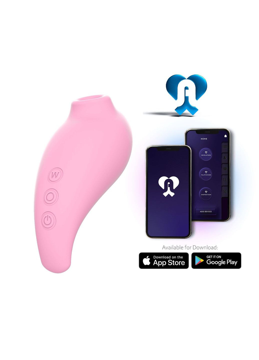 Вакуумний смарт-стимулятор Revelation Pink, режим Boost, керування через застосунок Adrien Lastic (297202215)