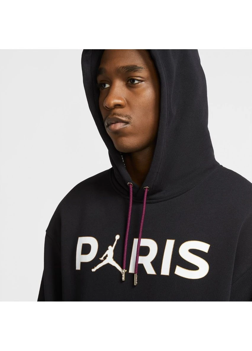 Толстовка Air Jordan X Psg Fleece Pullover Hoodie Black Bordeaux CK9773-010 Nike (398071523)