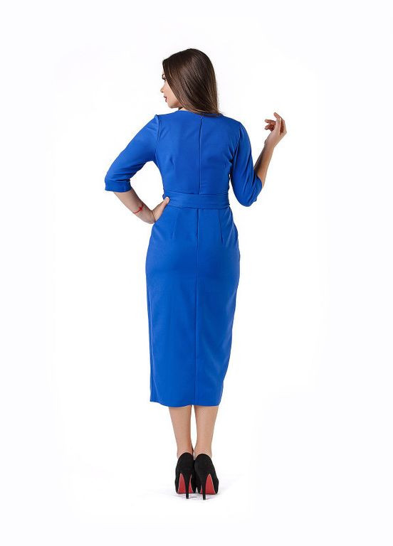 Синя коктейльна плаття жіноче електрик вечірнє mkeng2142-4 Modna KAZKA