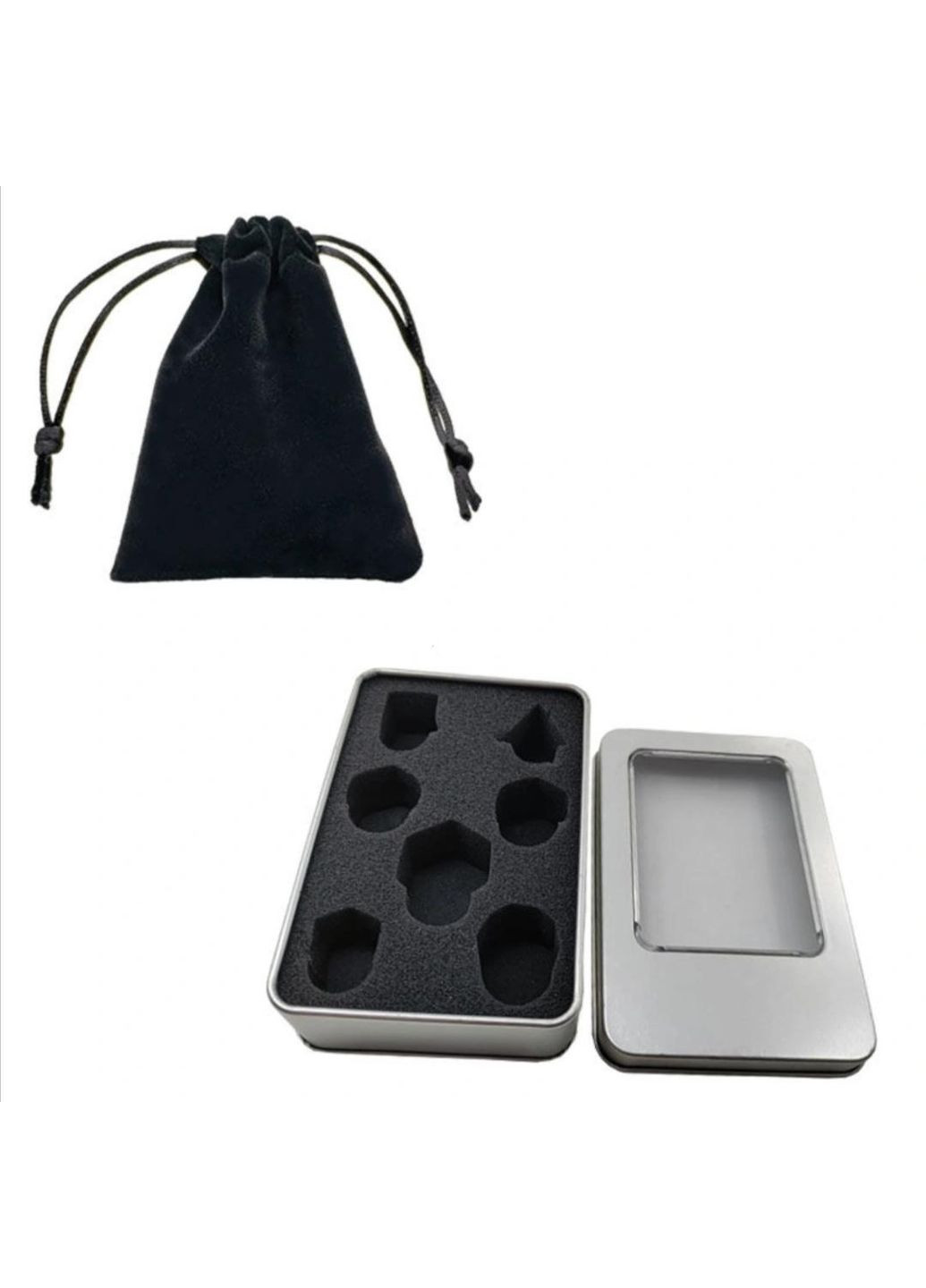 Гральних кубікі DnD, Око Дракона, набор з 7 шт, зелені No Brand (329882481)