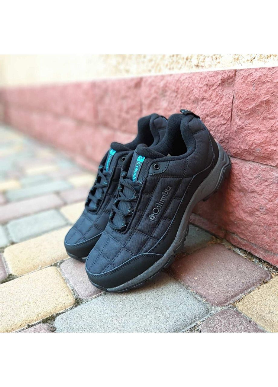 Жіночі зимові кросівки чорні з синім ТОП якість No Brand чорні зими (369156534)