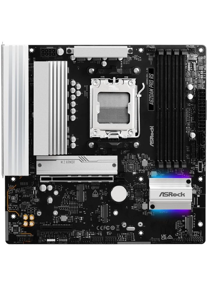 A620AM PRO RS (AM5/A620A, 4*DDR5, PCIex16, DP/HDMI, 2xSATA, 3xM.2, 2.5GLan, 8ch, mATX) ASRock (362669384)