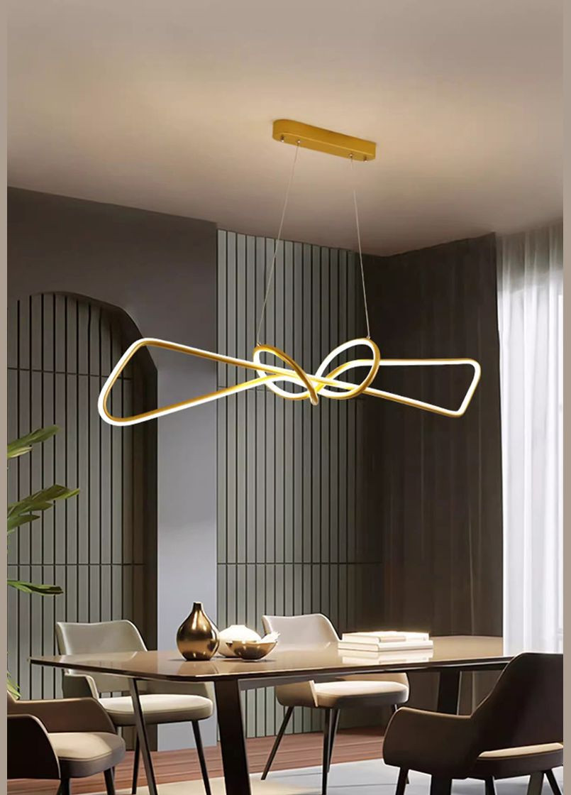 Люстра світлодіодна підвісна LED світильник для квартири на стелю лед 27487 Золото 25-150х15х100 см. Sunnysky (364755566)