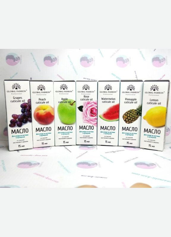 Масло для кутикулы и ногтей 15 мл. роза, с пипеткой Global Fashion (297922812)