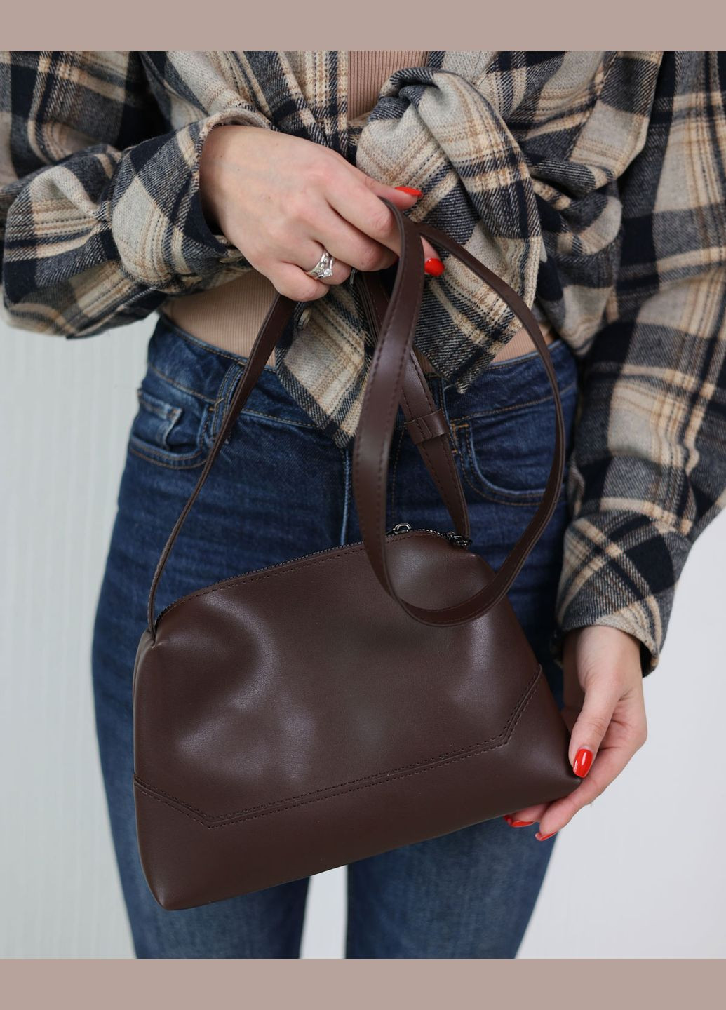 Сумка женская кросс боди (wel-71205) Коричневый WeLassie (324392939)