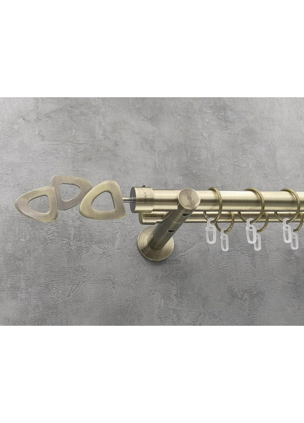 Карниз Лилет гладкая штанга двойной универсальный 25/19 мм 400 см Антик Quadrum (352782802)