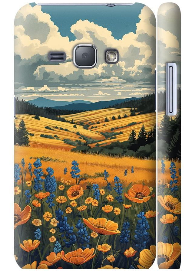 3D пластиковый глянцевый чехол 'Украинское поле' для Endorphone Samsung Galaxy J1 (2016) Duos J120H (288578075)