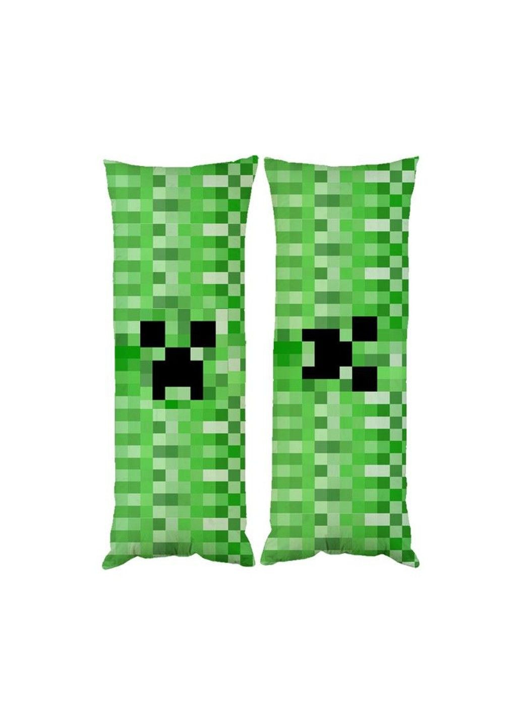 Подушка дакимакура крипер Майнкрафт Minecraft декоративная ростовая подушка для обнимания двусторонняя No Brand (328315215)