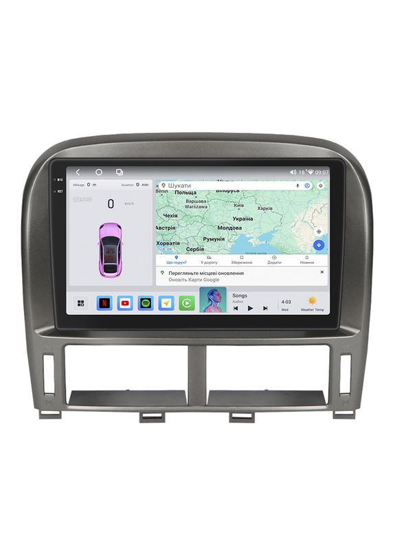 Штатная магнитола 9" для Lexus LS III Рестайлинг ver 2 2003-2006 4/64 QLED CarPlay 360 Prime 5 шт. Lesko (336203458)