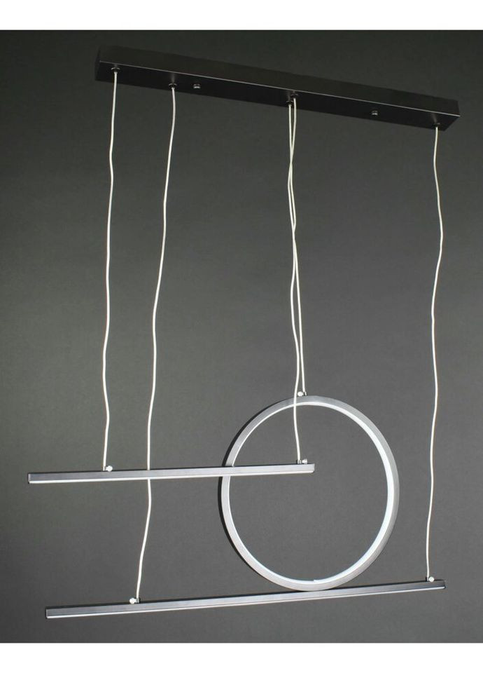 Люстра світлодіодна підвісна LED світильник для квартири на стелю ледве 27160 Чорний 35-150х5х70 см. Sunnysky (324396019)