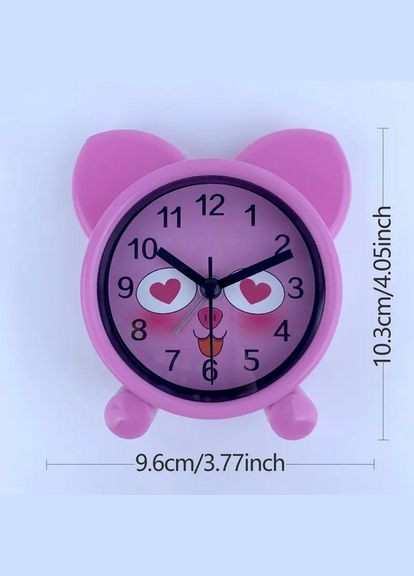 Милий будильник у вигляді мультяшної свинки від батарейок HO-2290 No Brand (315399683)