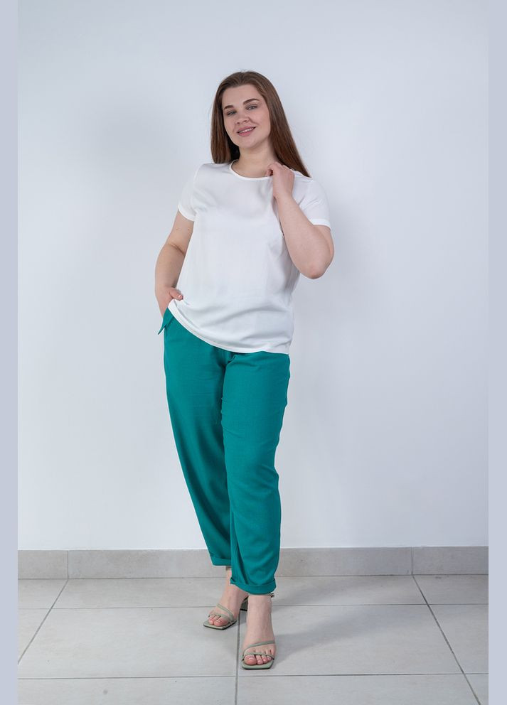 Футболка жіноча біла MKLN1108/1-1 Modna KAZKA - (336933550)