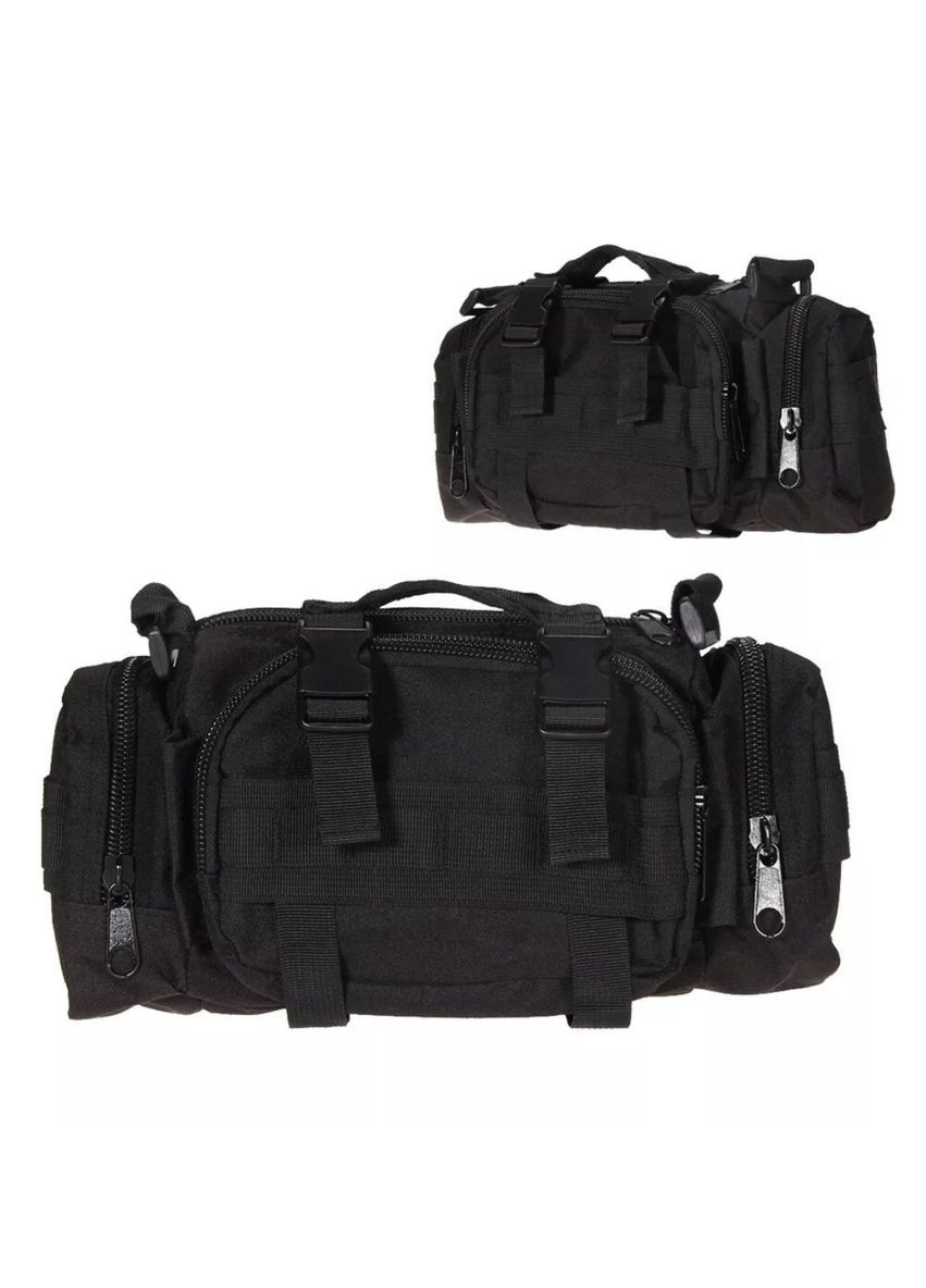 Тактична сумка на плече на блискавці у чорному кольорі China (366874482)