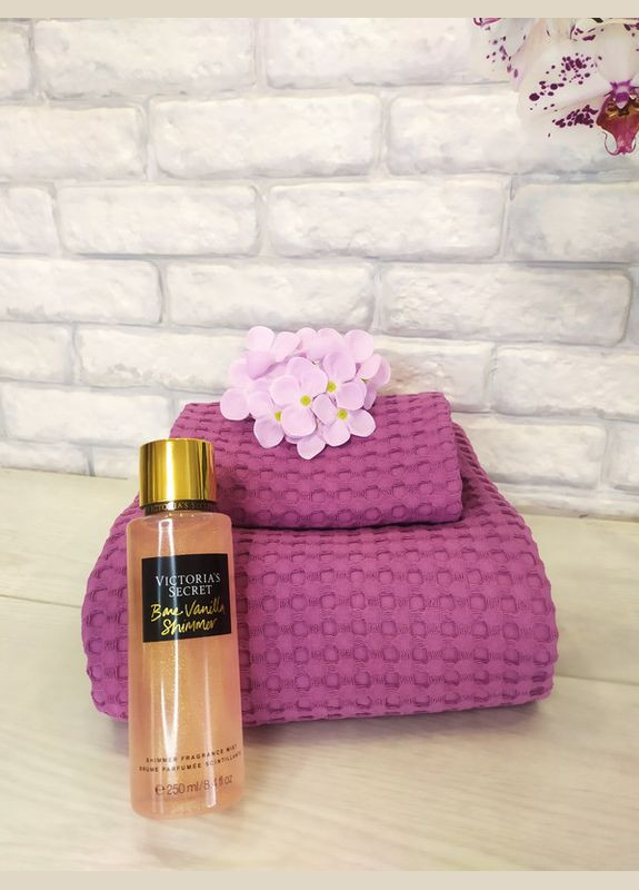 Подарунковий набір, подарунок для жінки комплект рушників, тюрбан та міст Victoria's Secret, мильні квіти (5743-2162) No Brand (298051949)