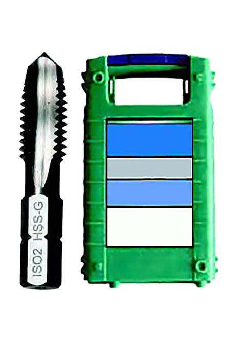 Набір мітчиків машинно-ручних HSS-G QUICBIT М3-4-5-6-8-10 і бітотримач 7 шт (12922) Heller (295037361)