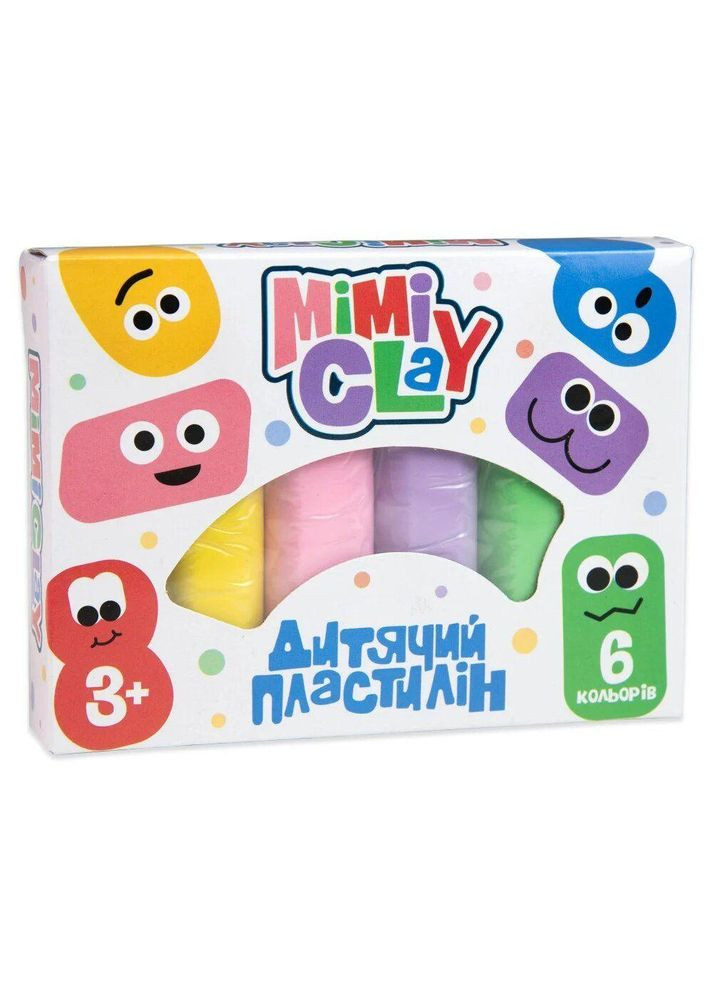 Набір для ліплення "Дитячий пластилін: Mimi clay", 6 кольорів (30423) Strateg (362439162)