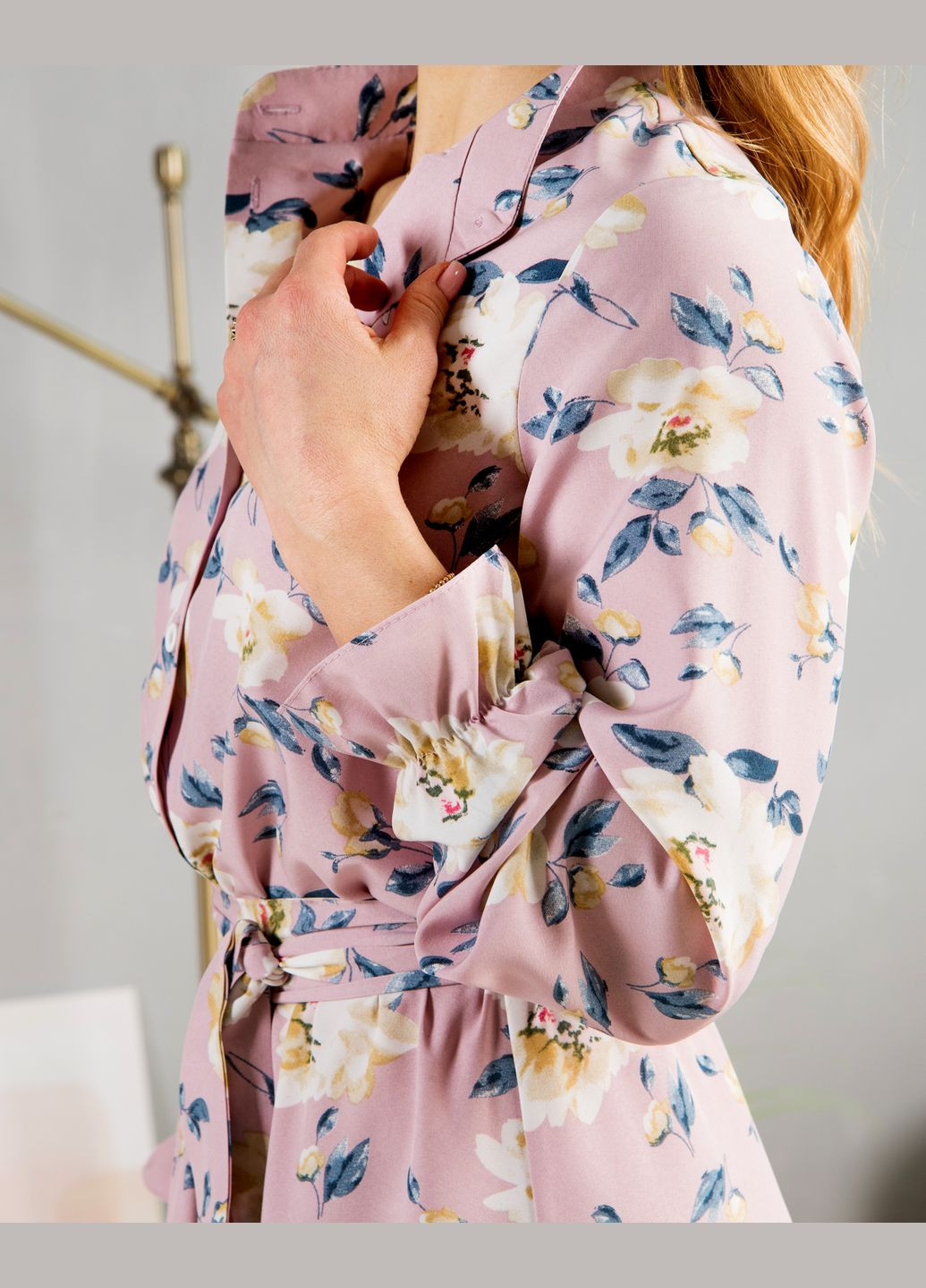 Розовое летнее длинное платье 770со молочное. No Brand с цветочным принтом