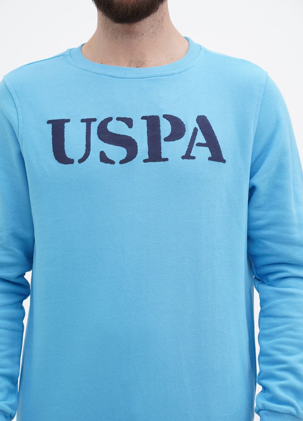 Свитшот мужской U.S. Polo Assn. - крой голубой - (285689323)