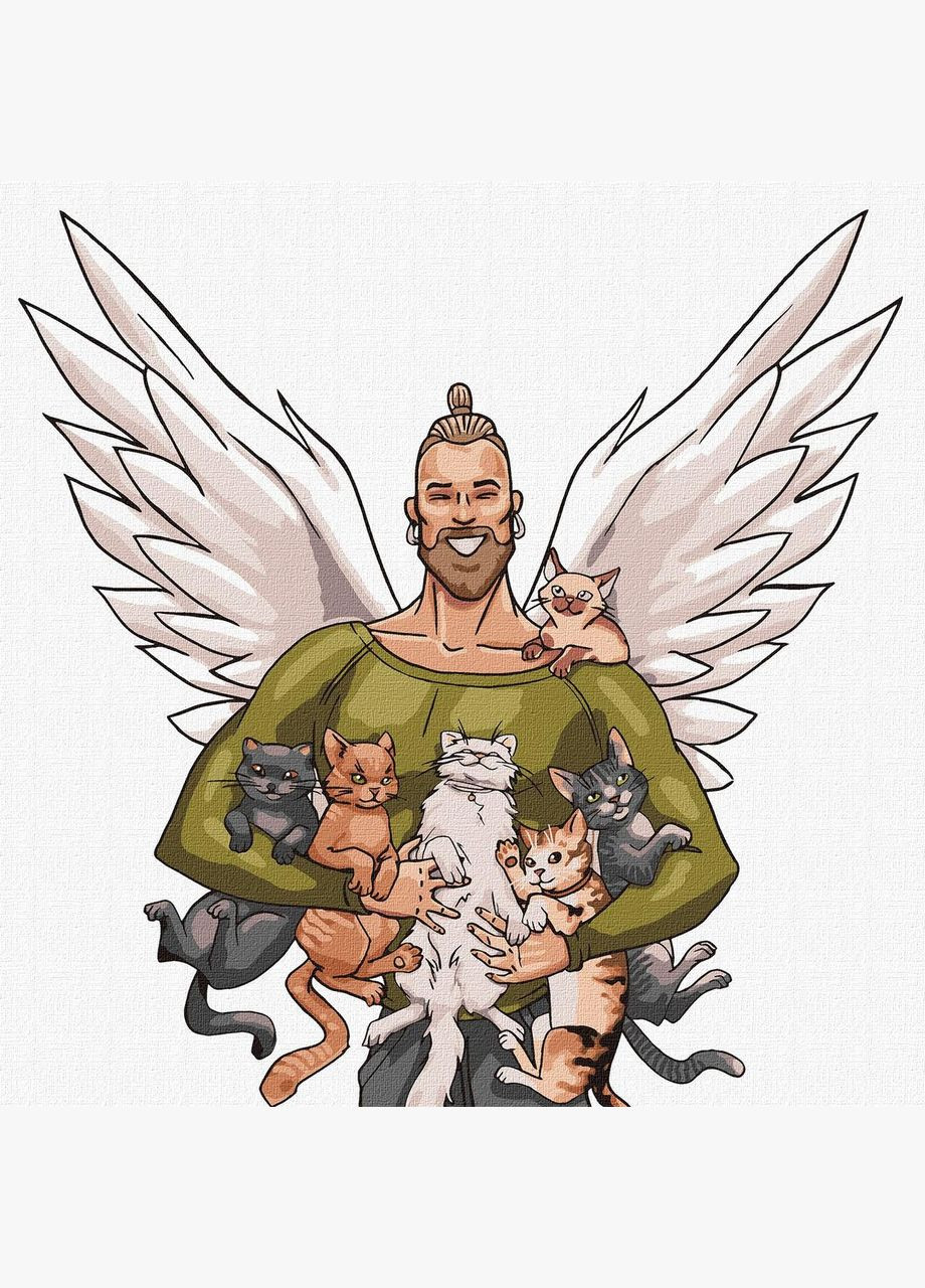 Картина за номерами Рятівник тваринок 30*30 см KHO 4352 pbn-p Ідейка (362533818)