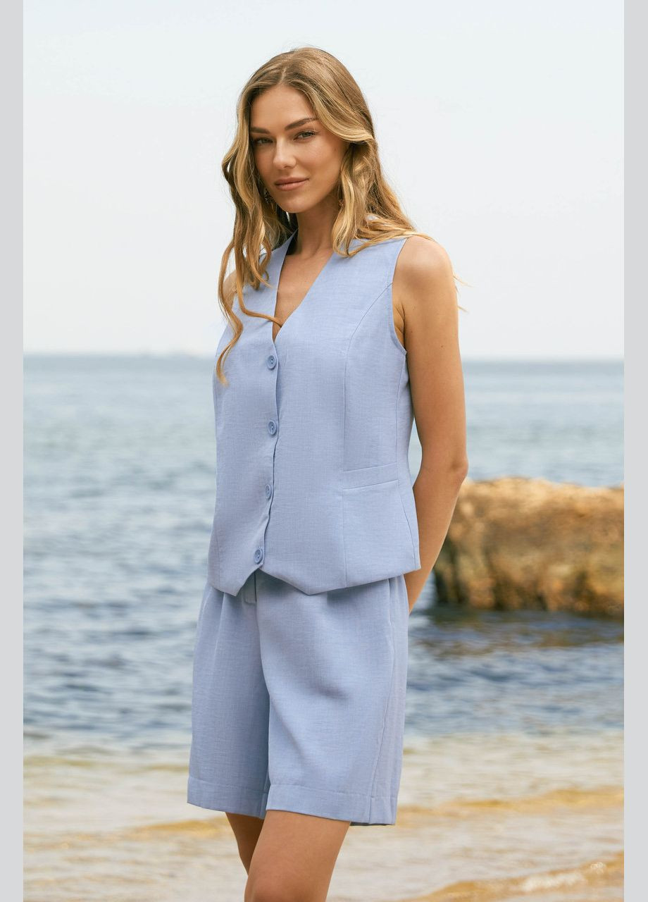 Голубой женский жилет Seventeen (345707880)