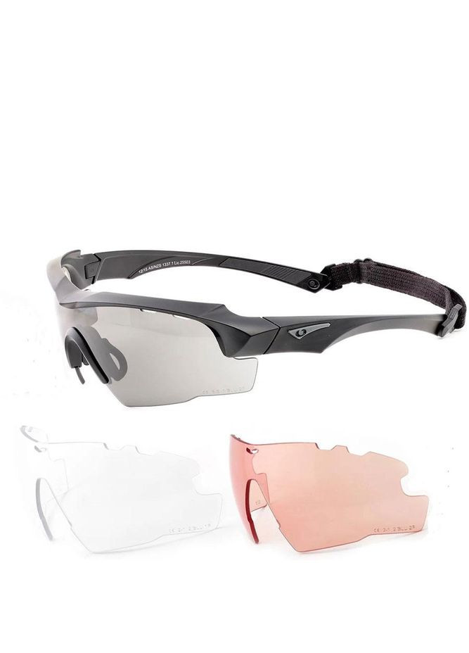 Тактические баллистические очки JAGER со сменными линзами дымчатые+прозрачные+контрастные HD Blueye Tactical (316151085)