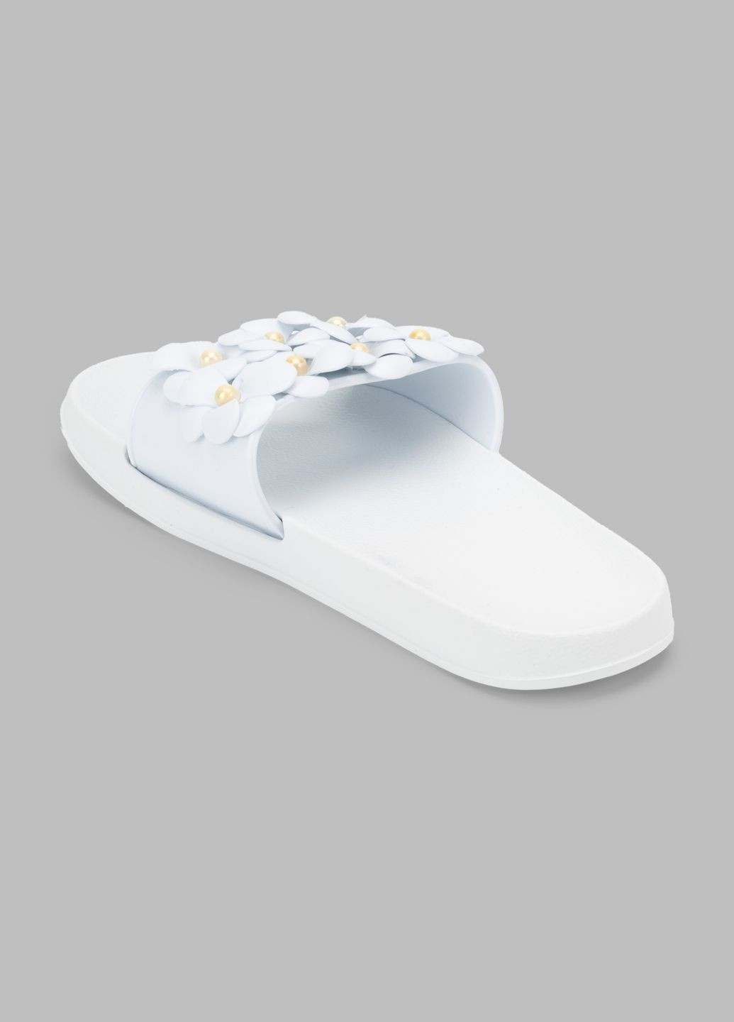 Белые шлепанцы женские ds45-7 белый (2000990550217s) shop (2000990550217) Gipanis