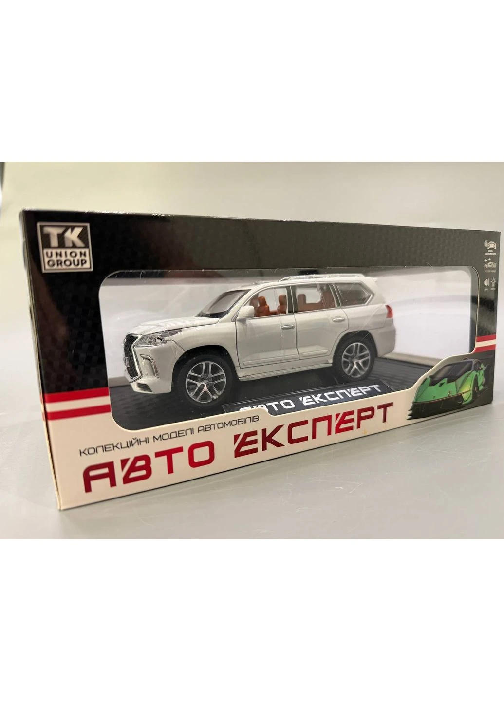Машинка Lexus LX570 Авто Эксперт металлопластик 1:24 звук свет инерция Серая (1230-02) No Brand (394841577)