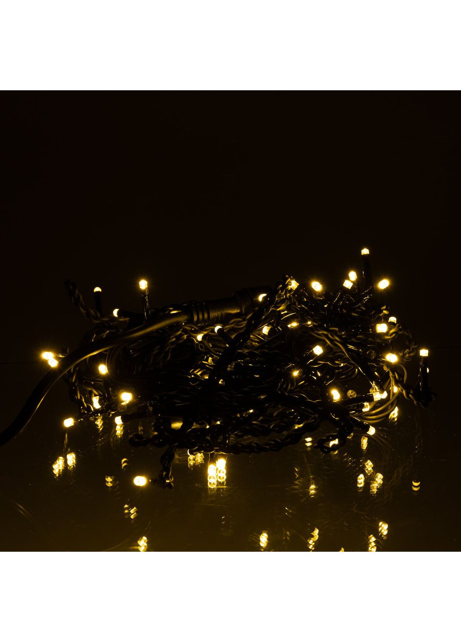 Новорічна гірлянда Бахрома вулична 6 м 105 LED жовта світлодіодна для дому та вулиці святкова прикраса Garlando (370432395)