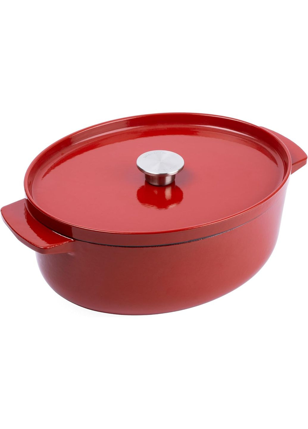 Гусятниця чавунна з кришкою, 30 см, 5,6 л, червона (CC006063-001) KitchenAid (370641582)