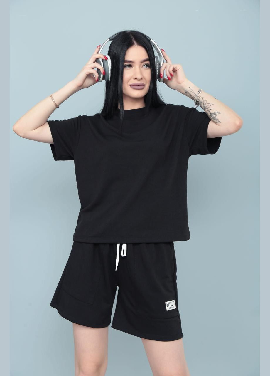 Трикотажный костюм с шортами Fashion Girl (300775530)