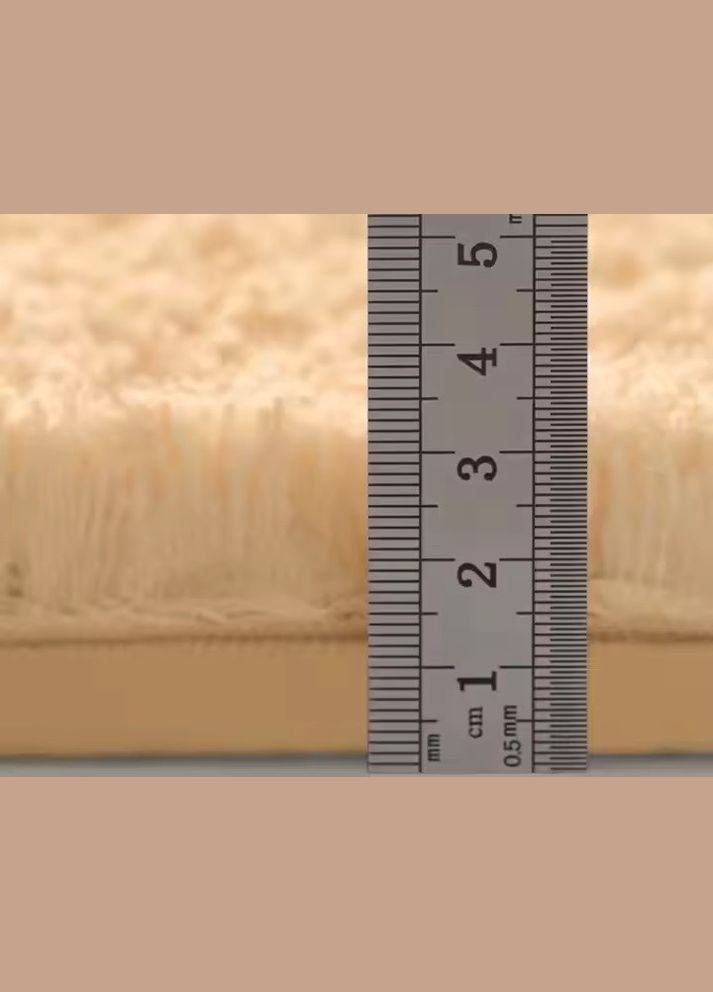 Коврик для ванной комнаты и душа коврик для ног в душевую, микрофибра, атиковзкий размер 40х60 см, бежевый No Brand (337342019)