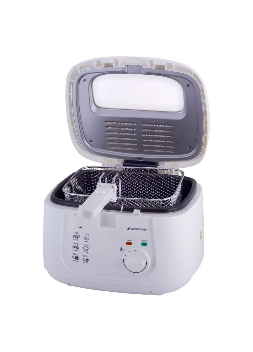 Фритюрниця електрична KM-6811 1800 Вт 2.5 л Kamille (364104245)