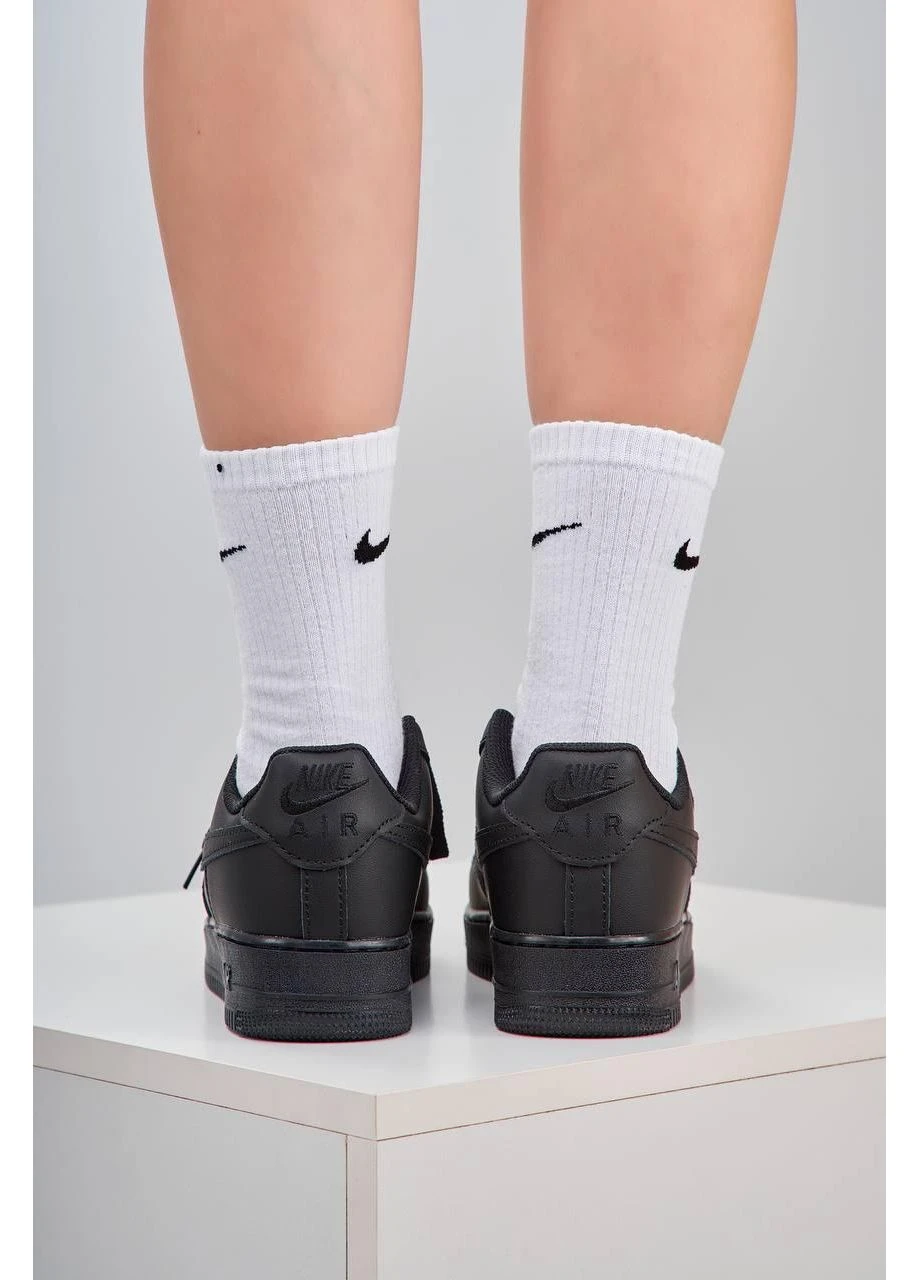 Кроссовки женские Nike Air Force 1 Low 07 Premium Black CW2288 чёрные демисезоны (366196686)