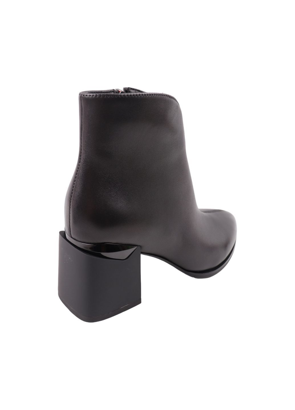 Черные ботильоны женские черные натуральная кожа Angelo Vani 289-24DH