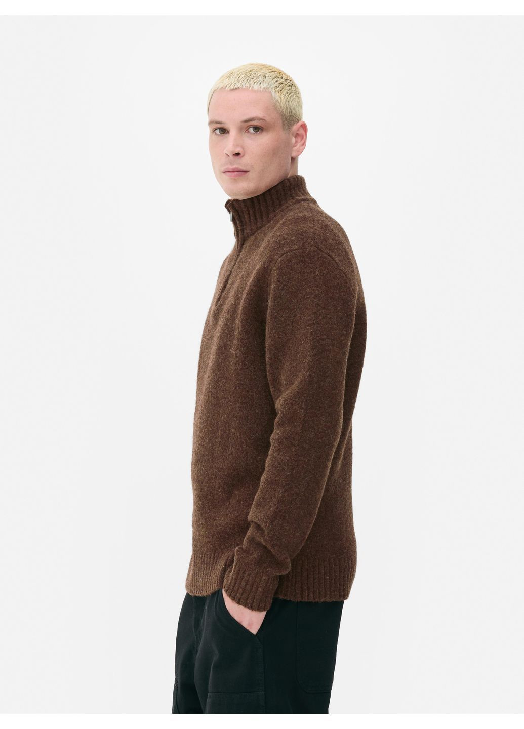 Коричневый свитер зима,коричневый, Primark