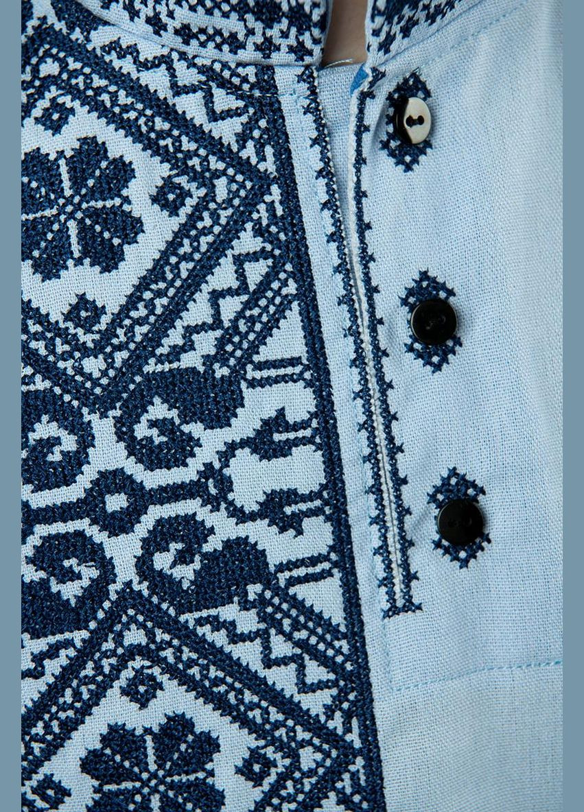 Вышиванка для мальчика Калуш голубая V&V 6112 (355802411)