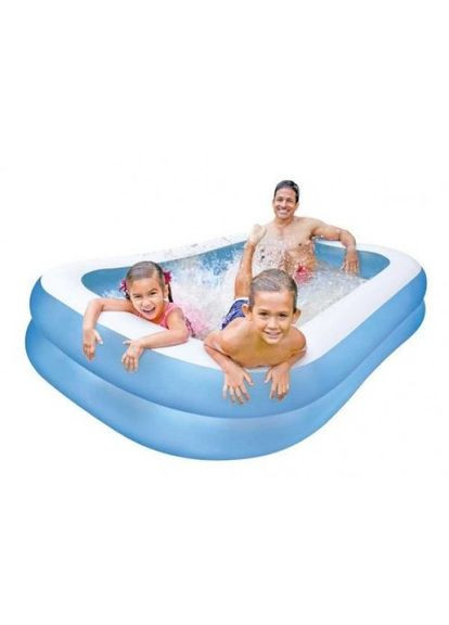 57180 (203 x 152 x 48 см) надувний дитячий басейн "SWIM CENTER" 203х152х48 см Intex (335049006)