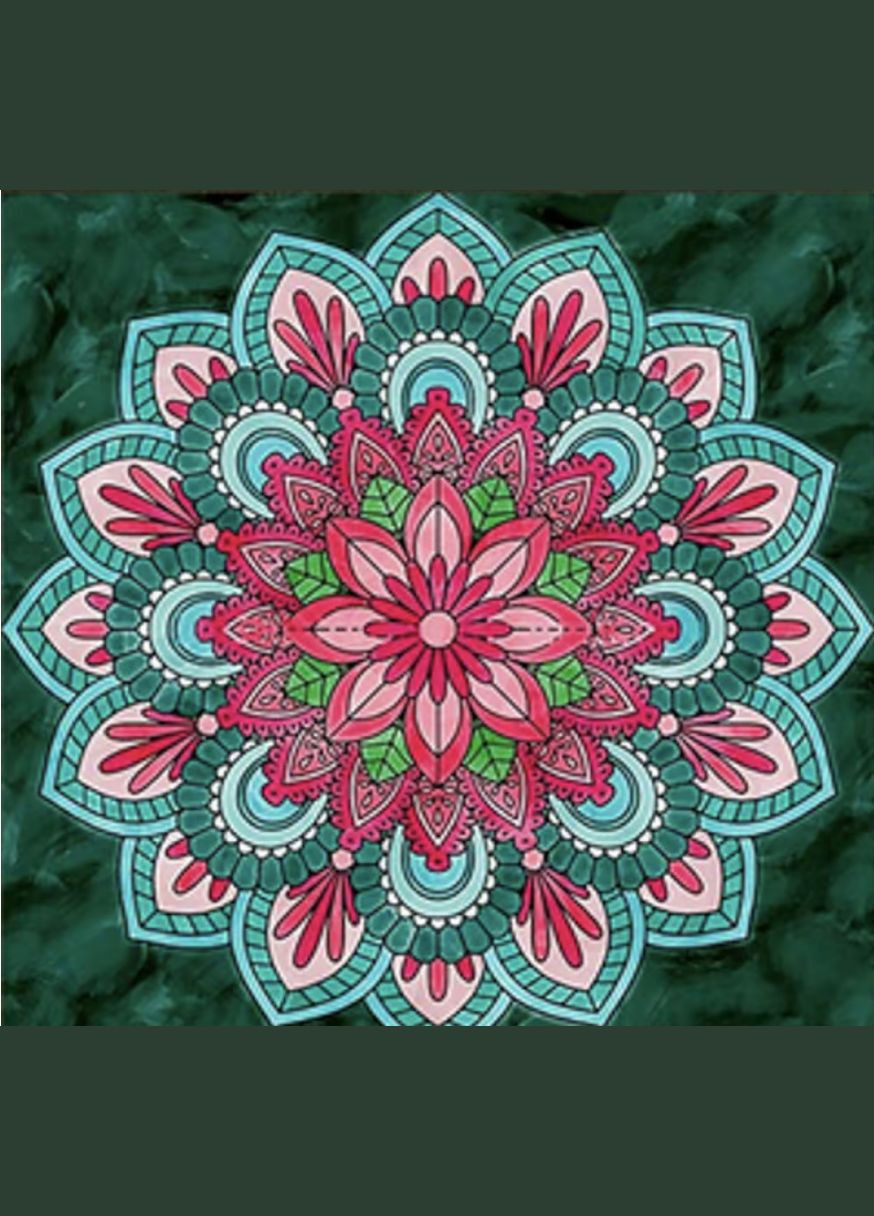 Алмазна мозаїка Барвиста мандала 30х30 см ME13814 ( ) Strateg (328945116)