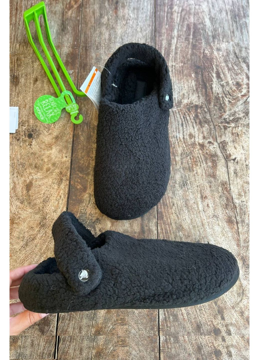 Крокс утепленные Черные Унисекс Classic Cozzzy Slipper - Black Crocs Lined (353602615)