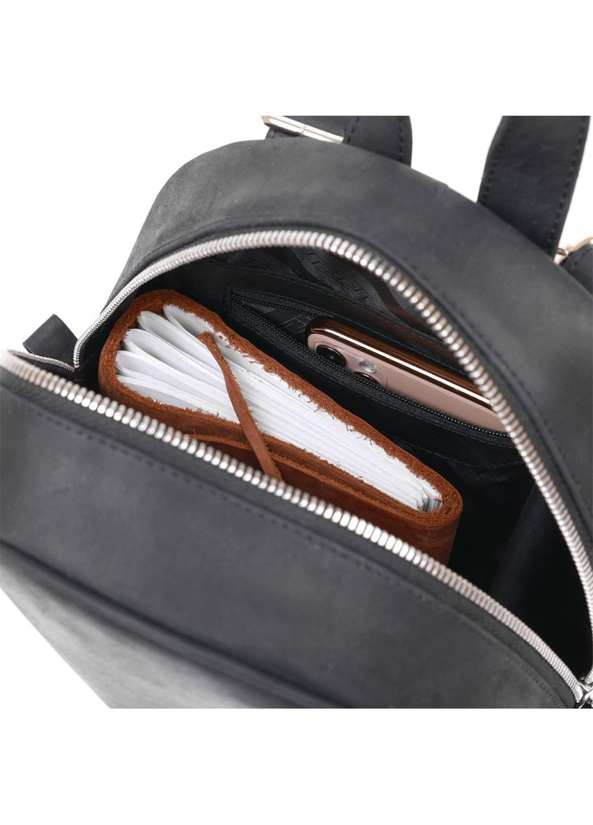 Винтажный универсальный женский рюкзак 16313 Черный Shvigel (331906343)